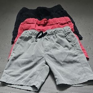 Set of Three Casual Shorts - Gray, Black, Black